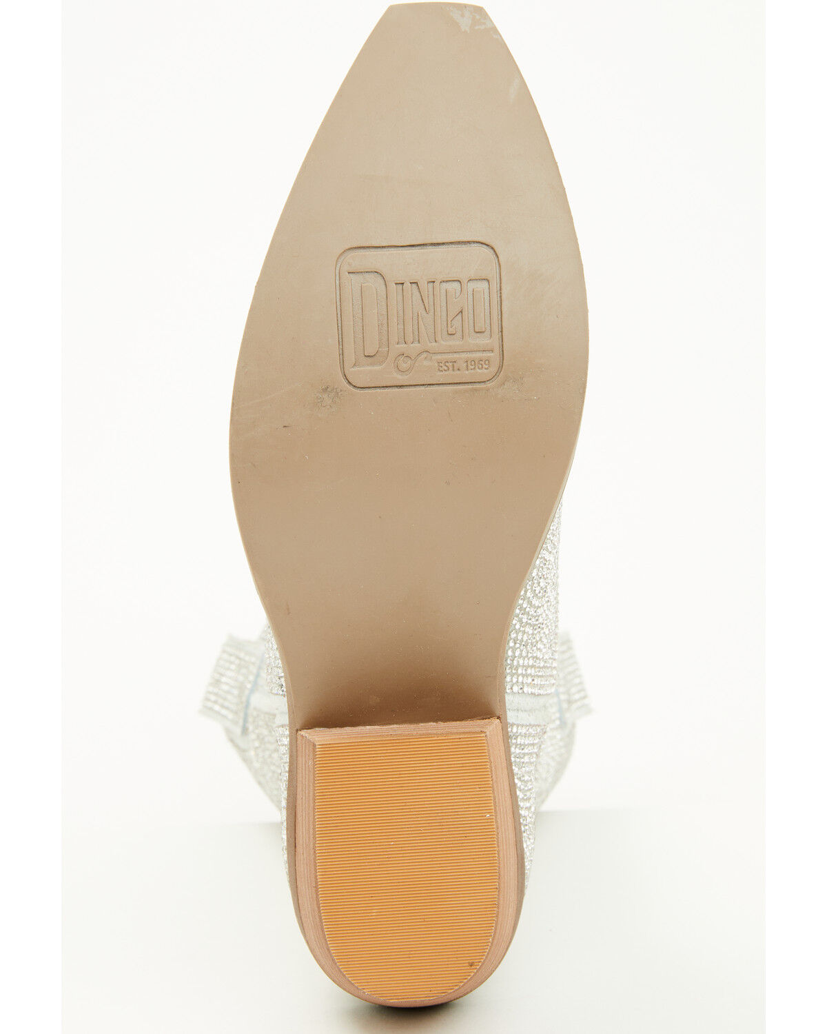 Image #7 - Dingo Little Girls' Silver Dollar Embellished Western Boots - Snip Toe, Silver, hi-res