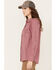 Image #2 - Ariat Women's Fire Resistant Plaid Print Long Sleeve Button Down Work Shirt, Dark Pink, hi-res