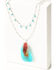 Image #2 - Shyanne Women's Silver Dakota Feather Necklace & Earrings Set, Silver, hi-res