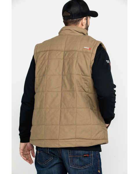 Image #2 - Ariat Men's FR Crius Insulated Work Vest - Tall , Beige/khaki, hi-res