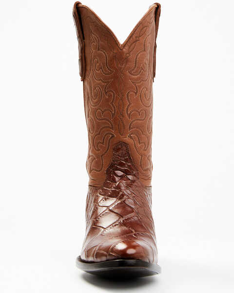 Image #4 - Cody James Men's Exotic American Alligator Western Boots - Medium Toe, Lt Brown, hi-res