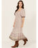 Image #2 - Cleobella Women's Paula Geo Print Short Sleeve Midi Dress, Multi, hi-res