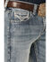 Image #2 - Rock & Roll Denim Men's Pistol Light Vintage Wash Stackable Bootcut Denim Jeans , Light Wash, hi-res