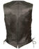 Image #2 - Milwaukee Leather Women's Classic Side Lace Vest - 3X, Black, hi-res