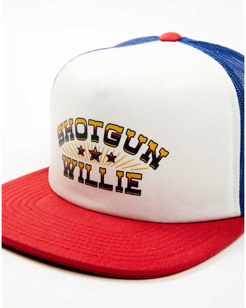 Image #2 - Brixton x Willie Nelson Men's Shotgun Willie Ball Cap, White, hi-res