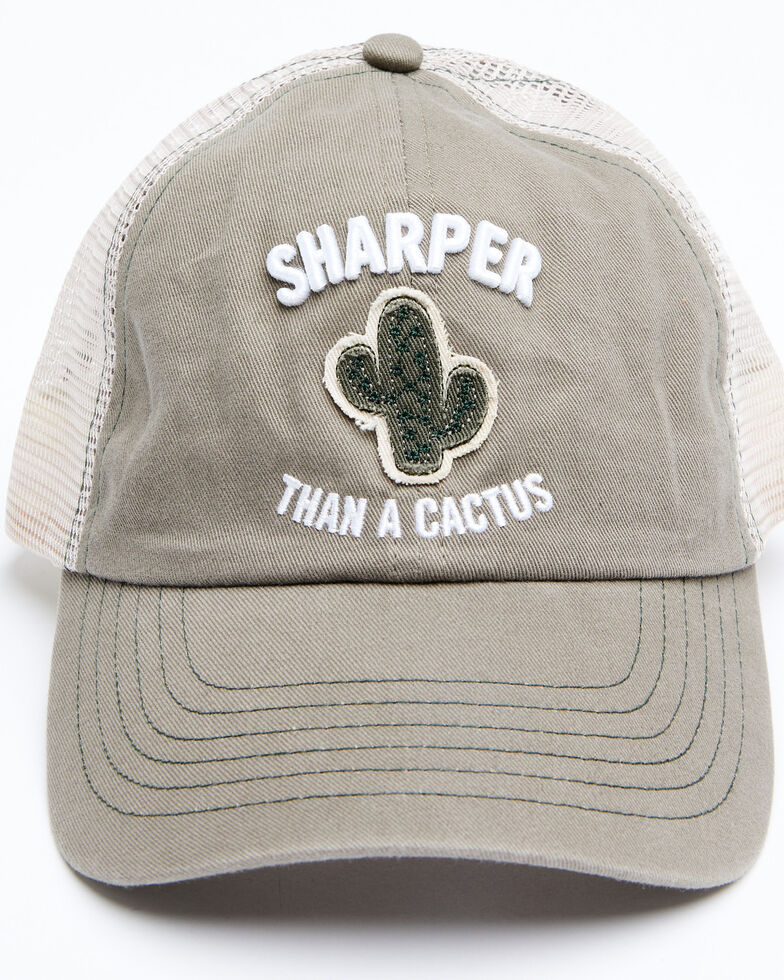 Idyllwind Women's Sharper Than A Cactus Baseball Cap , Olive, hi-res