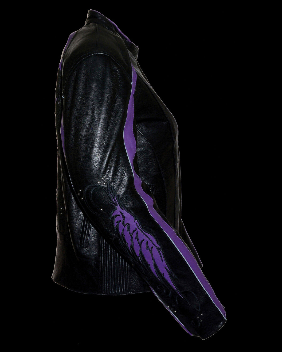 Image #4 - Milwaukee Leather Women's Stud & Wing Leather Jacket - 5XL, , hi-res