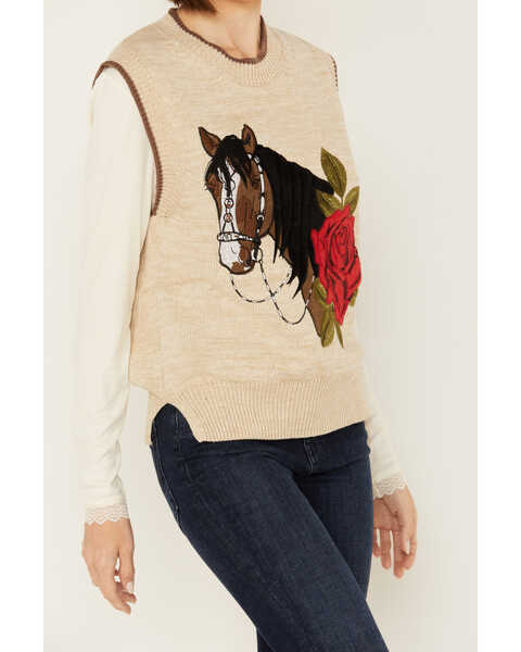 Image #3 - Rodeo Quincy Women's Rosa Camarillo Vest , Beige, hi-res