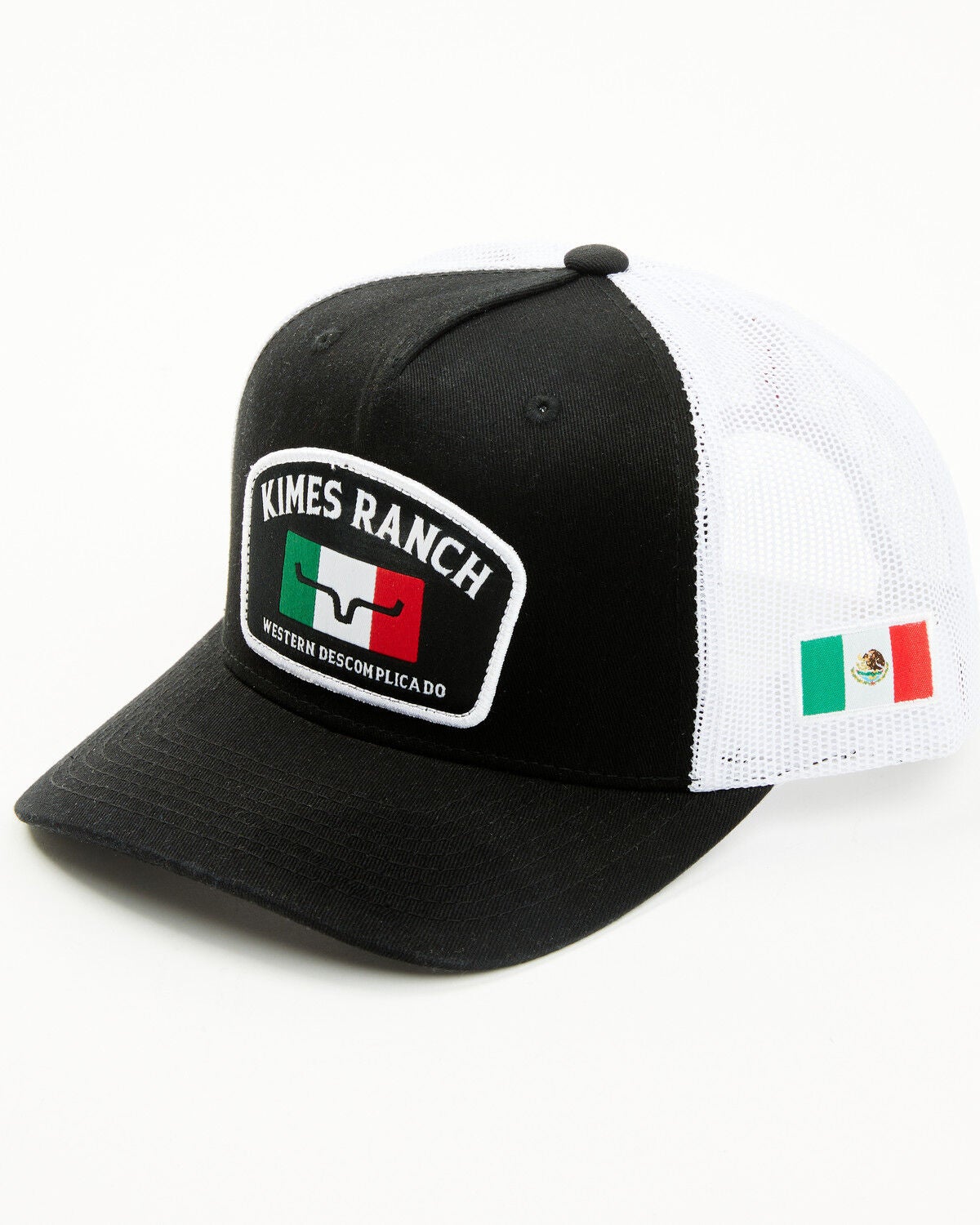 Image #1 - Kimes Ranch Men's Mexico Logo Patch Ball Cap, Black, hi-res