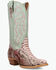 Image #1 - Dan Post Women's Exotic Python Western Boots - Snip Toe, Pink, hi-res