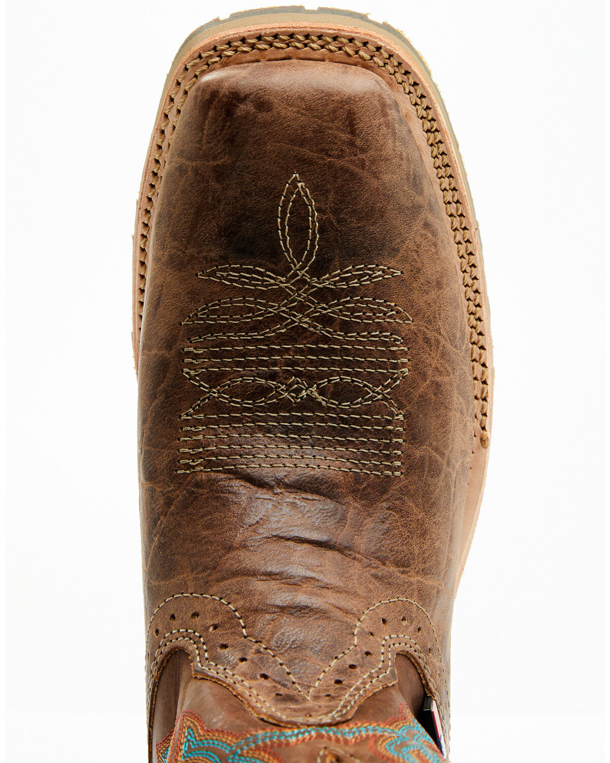 Image #6 - Double H Men's 11" Domestic I.C.E.™ Performance Western Boots - Broad Square Toe, Cognac, hi-res