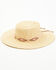 Image #1 - Nikki Beach Women's Southwestern Cobra Straw Western Fashion Hat, Natural, hi-res