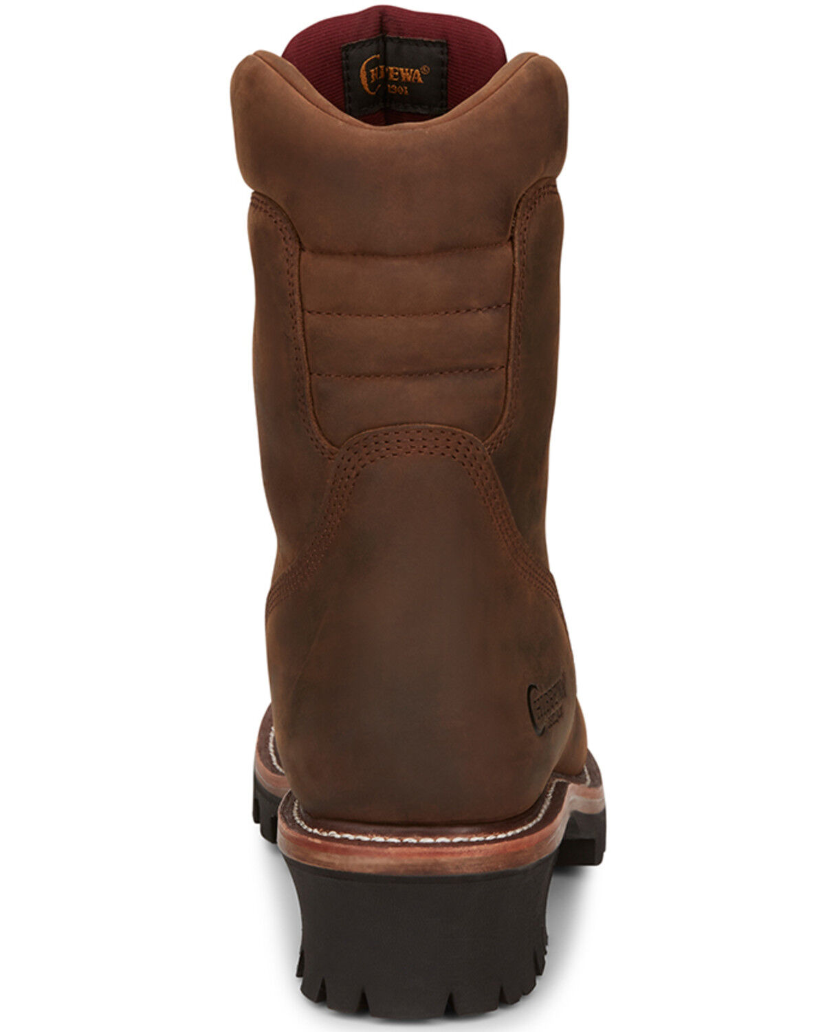 Image #5 - Chippewa Men's 9" Waterproof Insulated Logger Work Boots - Steel Toe, Brown, hi-res