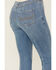 Image #4 - Idyllwind Women's Medium Wash Outlaw High Rise Super Flare Stretch Denim Jeans, Medium Wash, hi-res