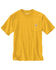 Image #2 - Carhartt Men's Loose Fit Heavyweight Short Sleeve Work T-Shirt, Heather Orange, hi-res