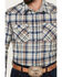 Image #3 - Pendleton Men's Canyon Plaid Print Long Sleeve Western Snap Shirt, Blue, hi-res