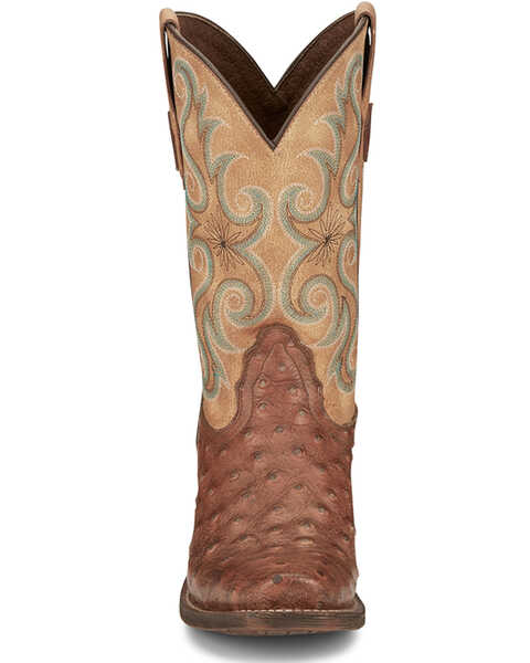 Image #4 - Nocona Women's Hierra Ostrich Print Western Boots - Square Toe, Tan, hi-res