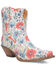 Image #1 - Dingo Women's Pixie Rose Western Boots - Snip Toe, White, hi-res