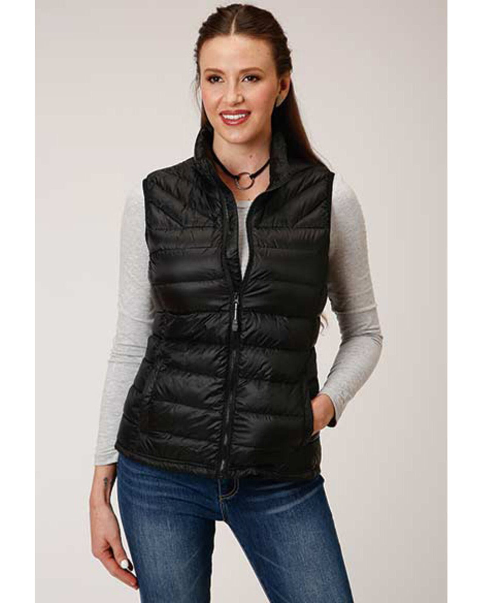 Womens quilted puffer vest on sale