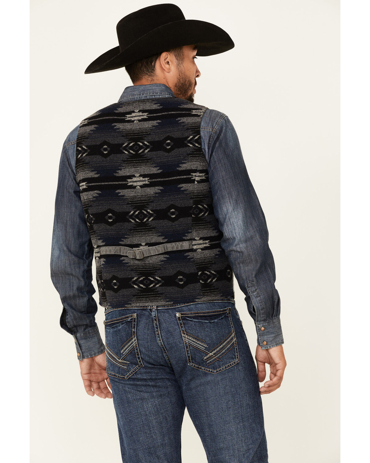Image #4 - Outback Trading Co. Men's Iron Gray Sebastian Snap-Front Vest, Charcoal, hi-res
