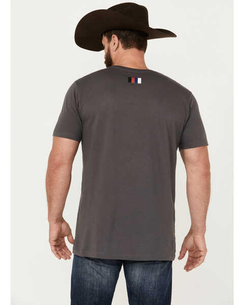 Image #4 - RANK 45 Men's USA Gradient Short Sleeve T-Shirt, Charcoal, hi-res