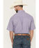 Image #4 - George Strait by Wrangler Men's Geo Print Short Sleeve Button-Down Stretch Western Shirt, Purple, hi-res