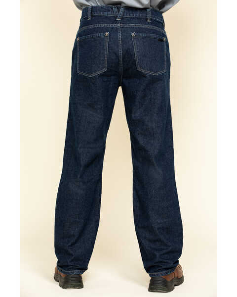 Hawx Men's FR Denim Straight Work Jeans , Indigo, hi-res