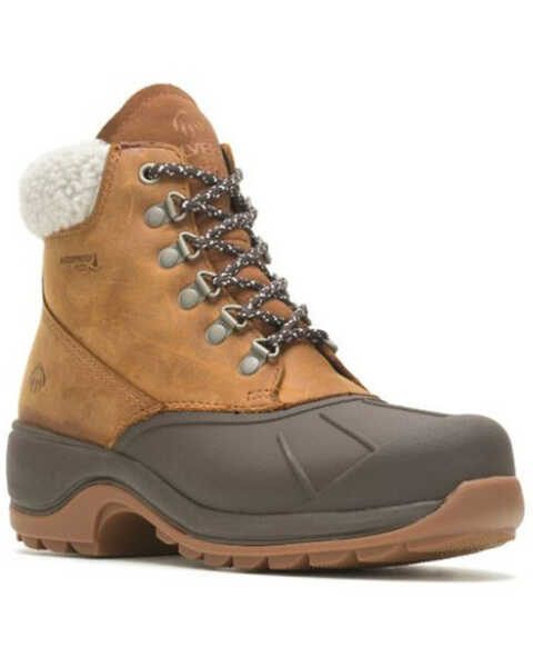Wolverine Women's Frost Insulated Waterproof Work Boots - Round Toe, Brown, hi-res