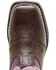 Durango Little Girls' Western Boots - Square Toe, Dark Brown, hi-res