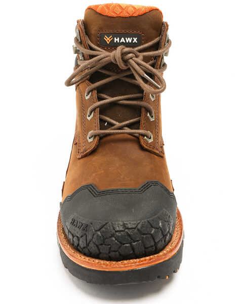Image #2 - Hawx Men's 6" Legion Work Boots - Soft Toe, Brown, hi-res