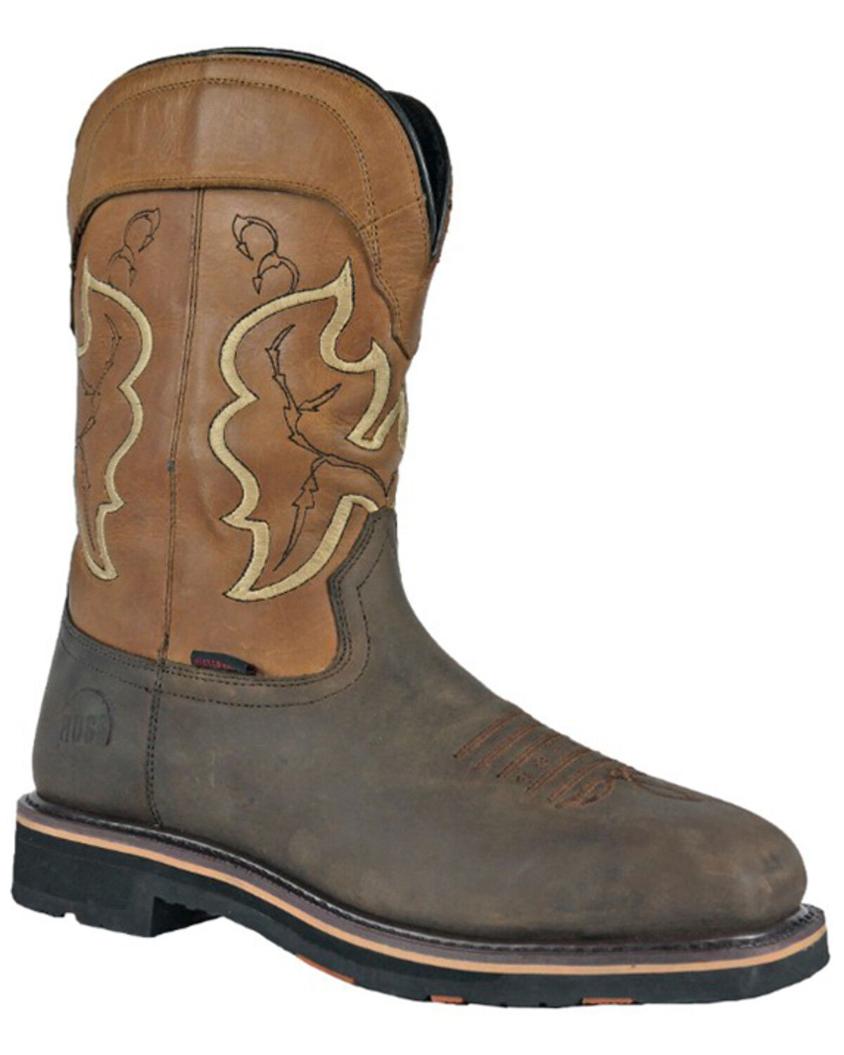 Image #1 - Hoss Men's Showdown 11" Wellington Western Work Boots - Composite Toe, Brown, hi-res