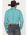 Image #4 - RANK 45® Men's Fearless Geo Long Sleeve Button-Down Western Shirt, Green, hi-res