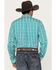 Image #4 - RANK 45® Men's Fearless Geo Long Sleeve Button-Down Western Shirt, Green, hi-res