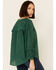Wishlist Women's Eyelet Trim Crochet Long Sleeve Top , Green, hi-res
