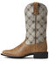 Image #2 - Ariat Women's Round Up Western Performance Boots - Broad Square Toe, Brown, hi-res