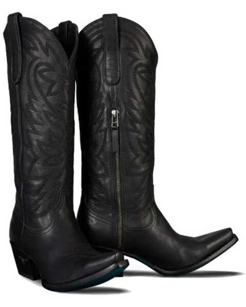 Image #1 - Lane Women's Smokeshow Tall Western Boots - Snip Toe, Black, hi-res