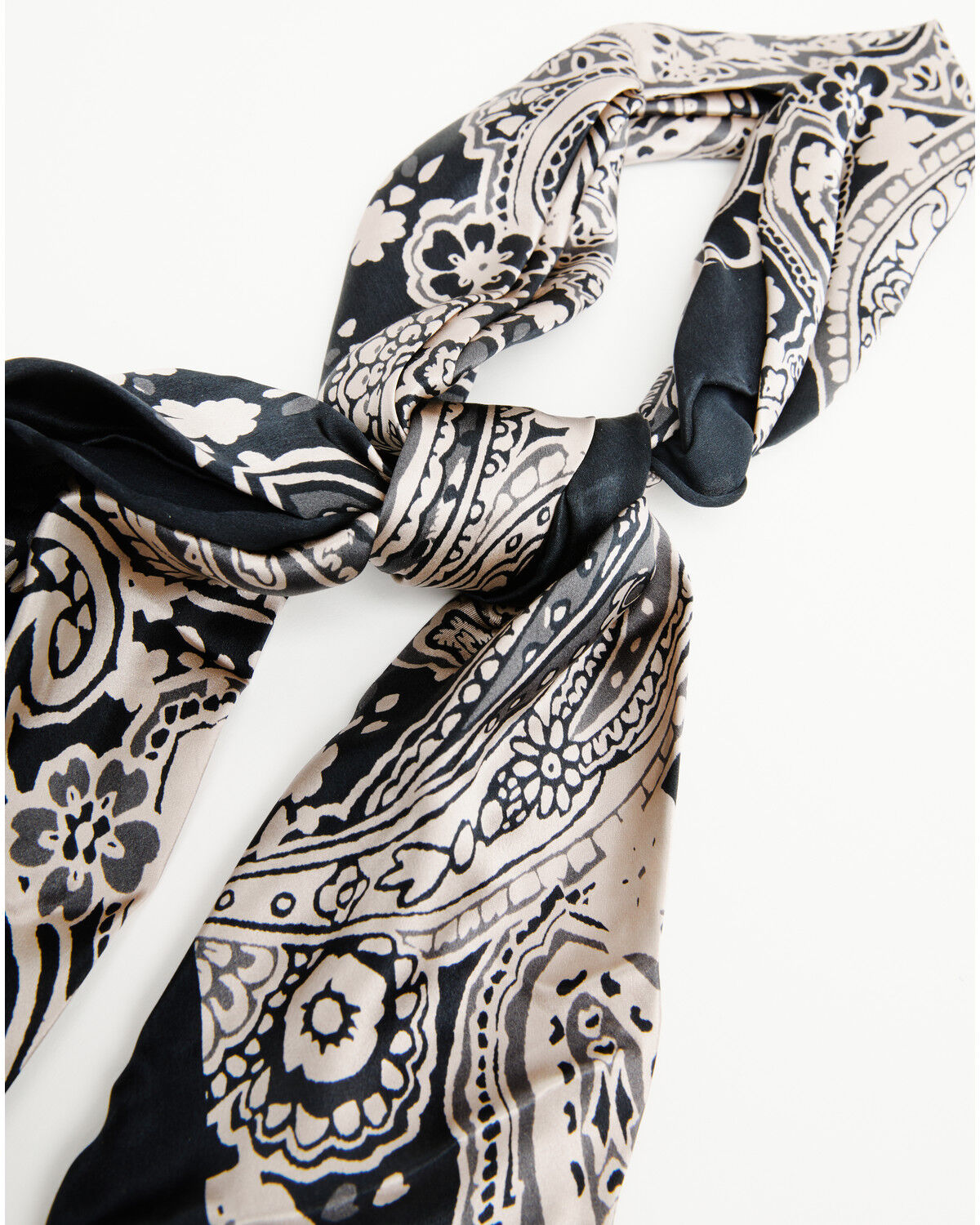 Image #2 - Cody James Men's Fletcher Paisley Print Wild Rag, Navy, hi-res