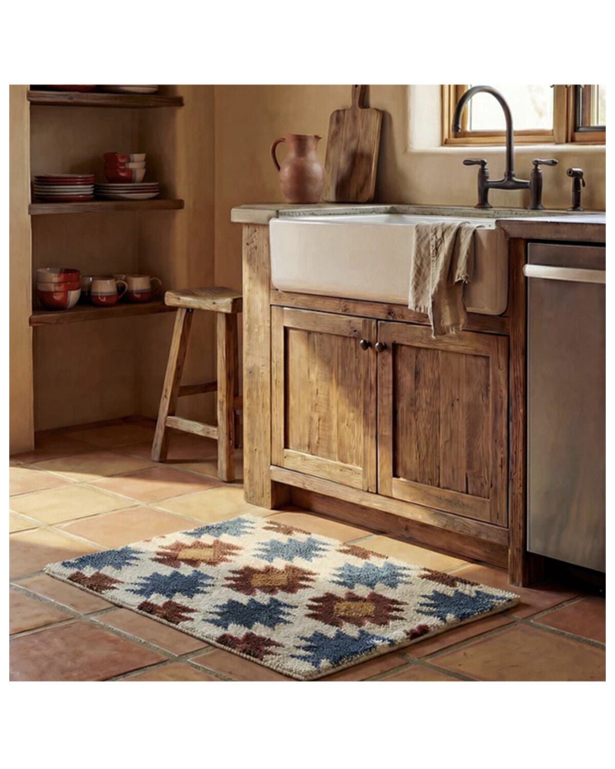 Image #2 - HiEnd Accents Mariella Jacquard Bath & Kitchen Rug, Multi, hi-res