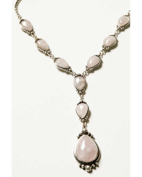 Image #2 - Shyanne Women's Moonbeam Stone Drop Necklace, Silver, hi-res