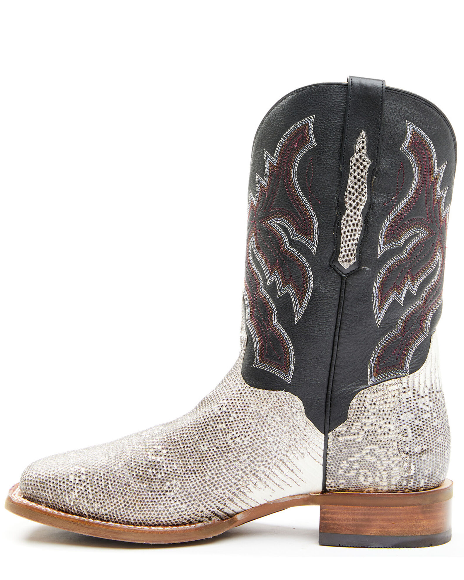 Image #3 - El Dorado Men's Natural Ring Tail Lizard Exotic Western Boots - Broad Square Toe, Natural, hi-res