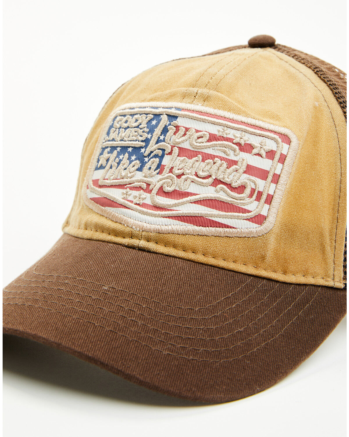 Image #2 - Cody James Men's Live Like A Legend Ball Cap, Brown, hi-res