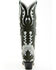 Image #5 - Corral Women's Polymer Blacklight Overlay Tall Western Boots - Snip Toe, White, hi-res