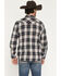 Image #4 - Moonshine Spirit&reg; Men's Dark Forest Plaid Print Long Sleeve Snap Flannel Shirt, Navy, hi-res
