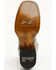 Image #7 - Dan Post Women's Exotic Python Western Boots - Broad Square Toe, Natural, hi-res