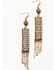 Image #1 - Shyanne Women's Summer Moon Antique Rhinestone Earrings , Gold, hi-res