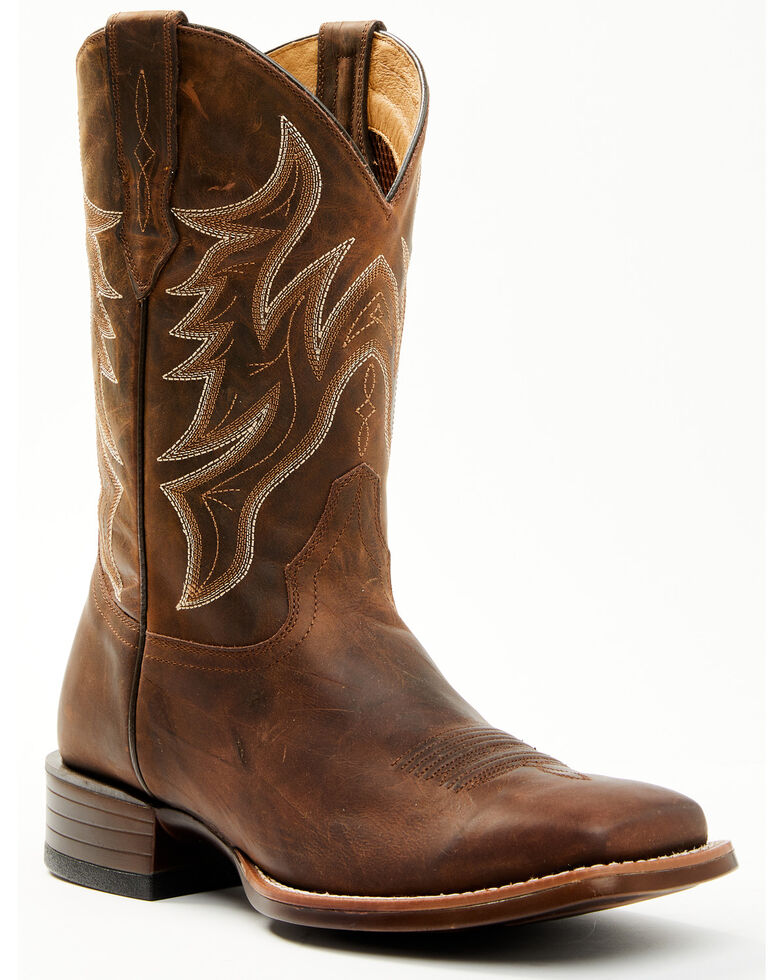 Cody James Men's Hoverfly British Tan Xero Gravity Performance Leather Western Boots - Broad Square Toe , Tan, hi-res