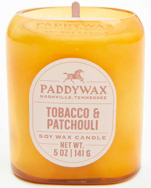 Paddywax Vista 5oz Tobacco & Patchouli Glass Candle , No Color, hi-res