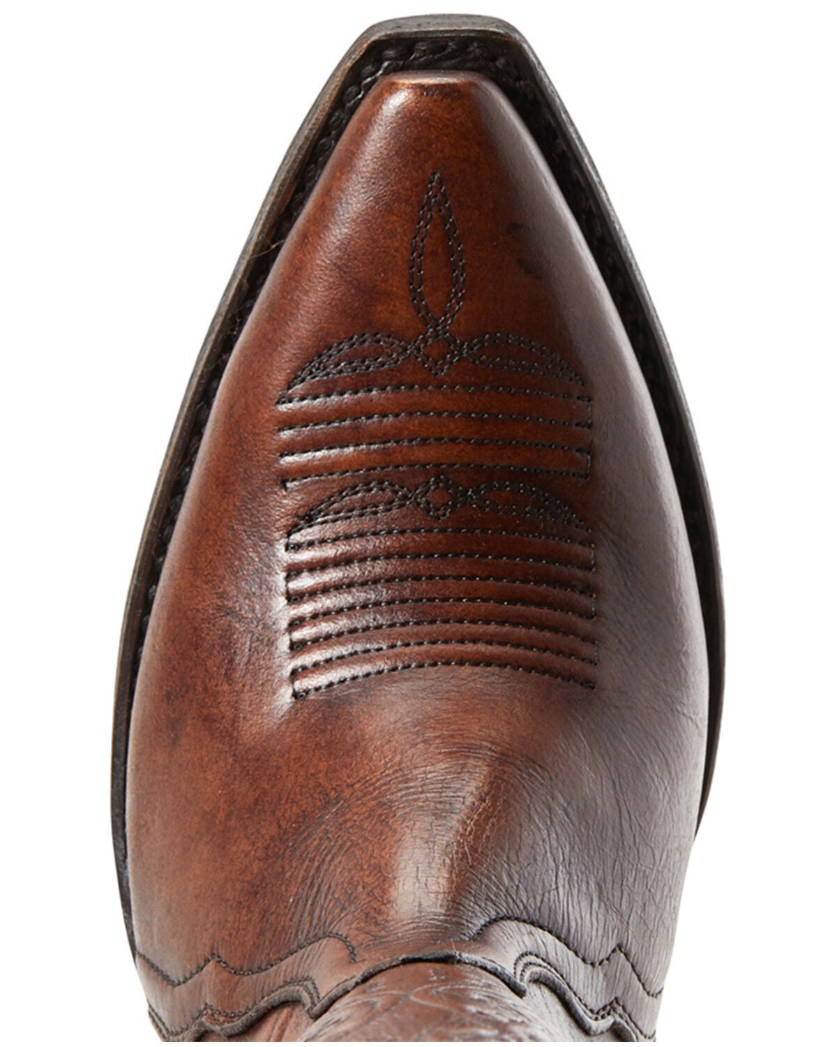 Image #3 - Ariat Women's Platinum Rich Cognac Western Boots - Snip Toe, Brown, hi-res