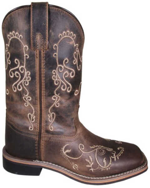 Smoky Mountain Women's Marilyn Western Boots - Broad Square Toe, Brown, hi-res