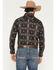 Image #4 - Rock & Roll Denim Men's Southwestern Print Long Sleeve Snap Stretch Western Shirt, Black, hi-res